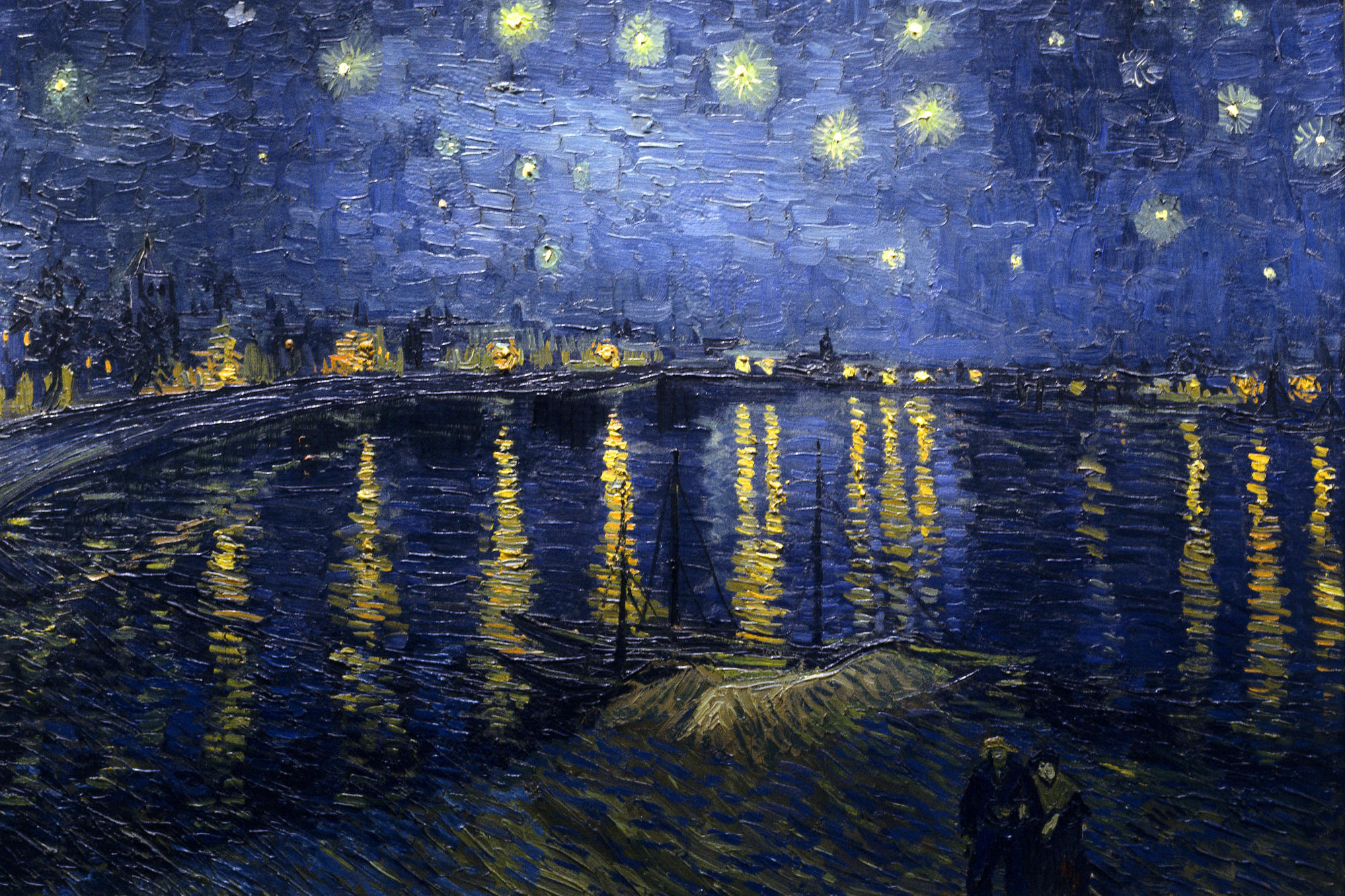 Van Gogh - Notte stellata sul Rodano (1868)