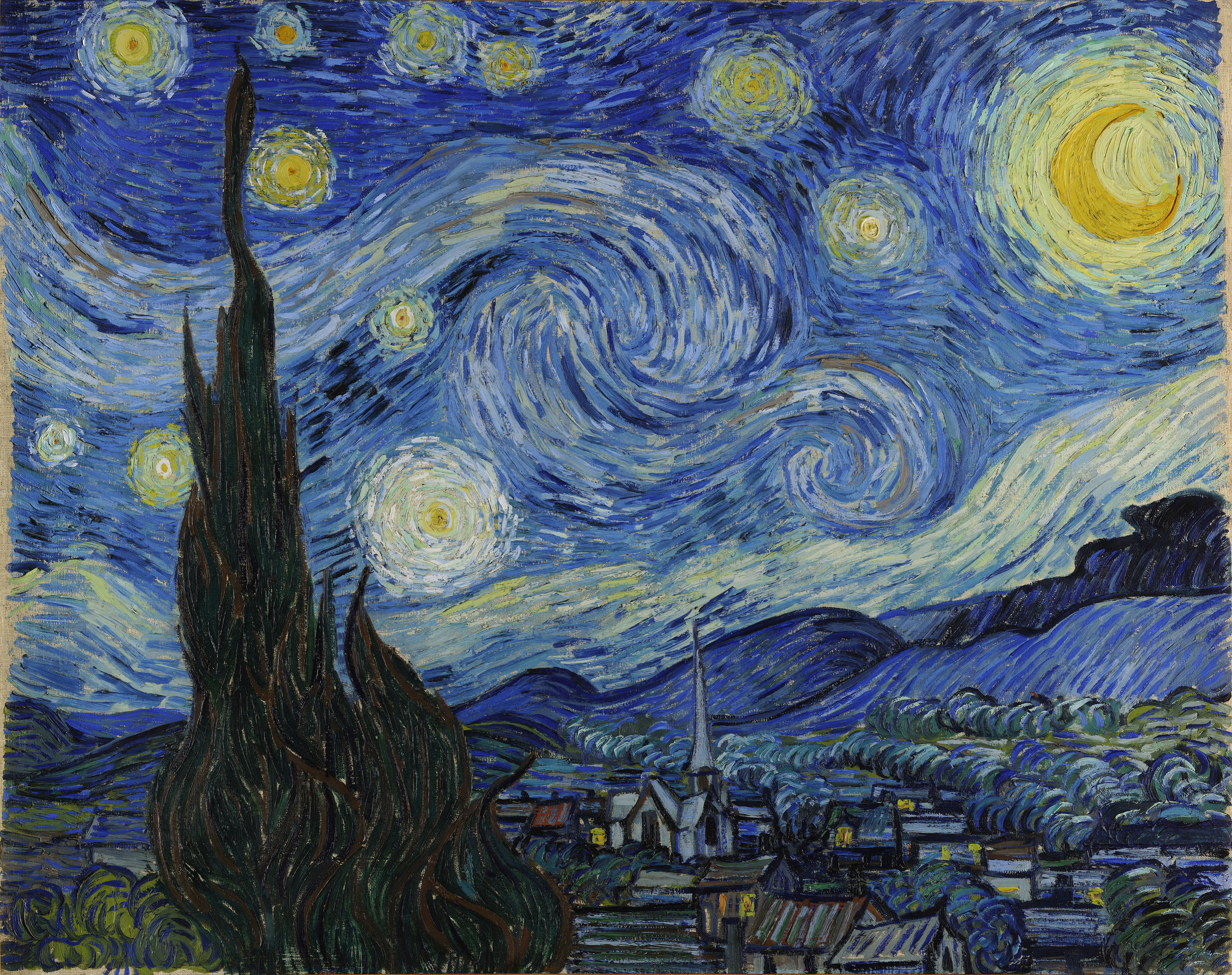 Van Gogh - Notte stellata (1889)